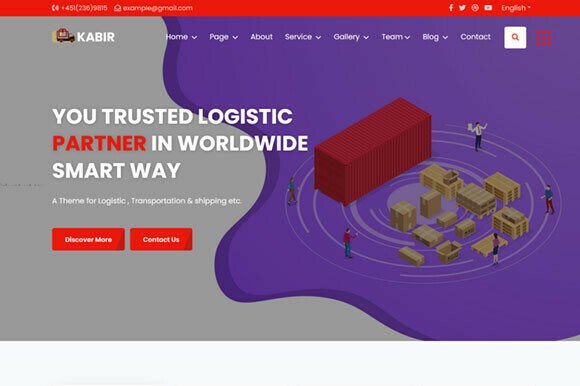 Logistic & Moving Company HTML Template