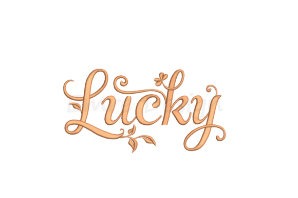 Lucky Embroidery Design