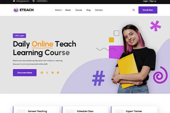 Online Eduction & LMS Course HTML Theme