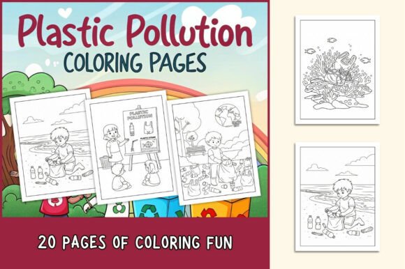 Plastic Pollution Coloring Fun