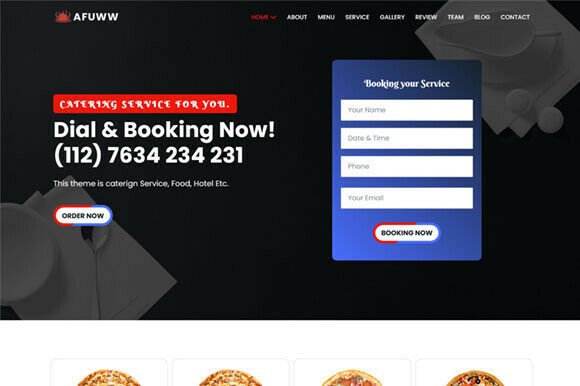Restaurant & Catering Services Template