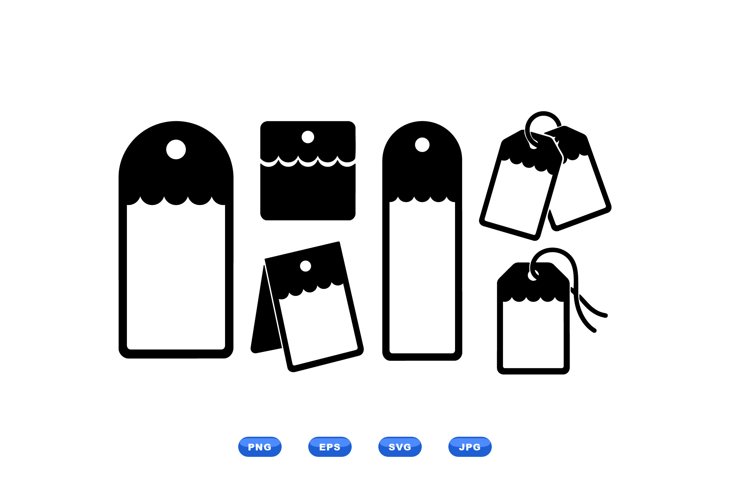 Scalloped Gift Tag SVG Pack