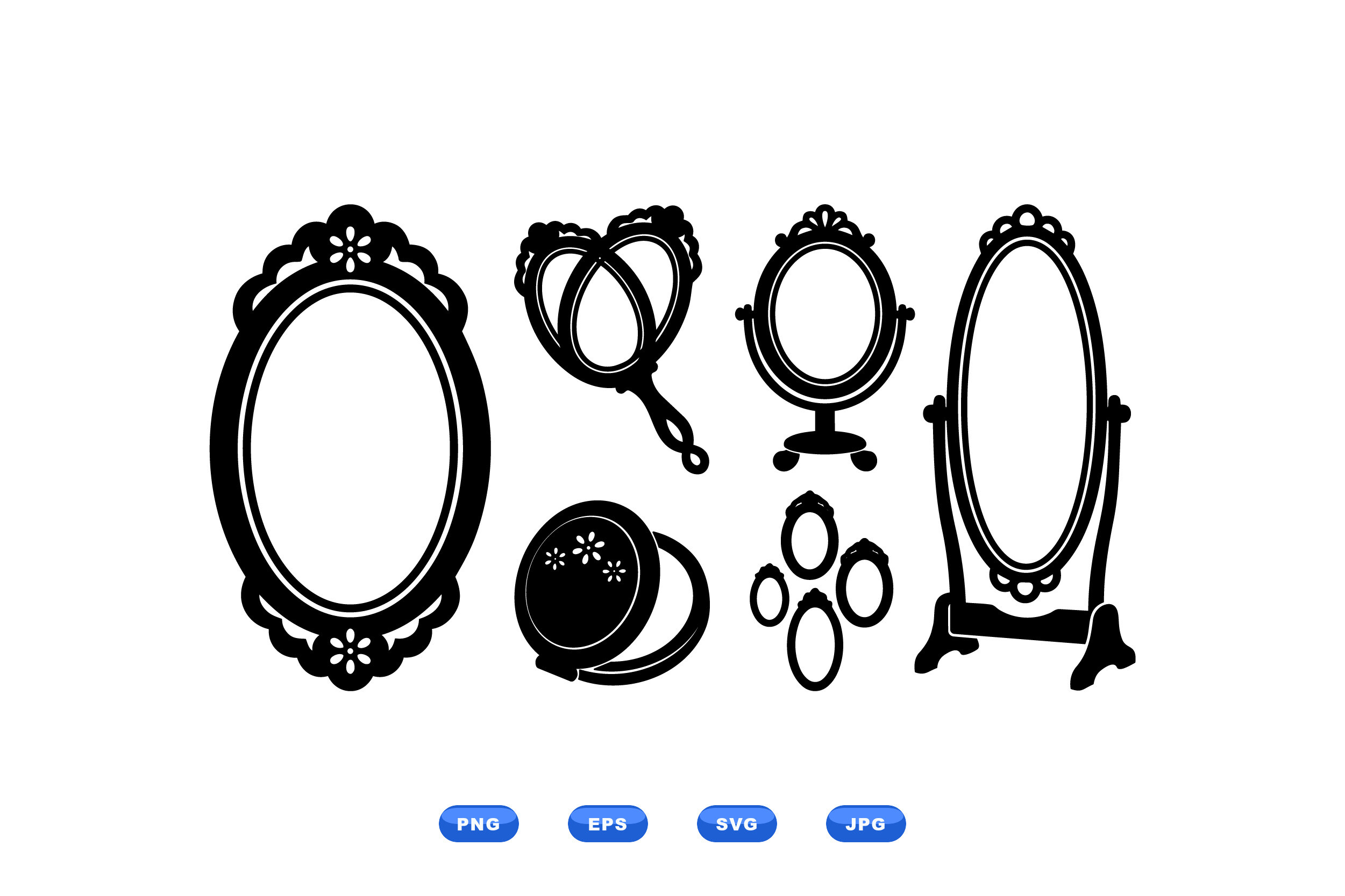 Vintage Mirror Frame Clipart