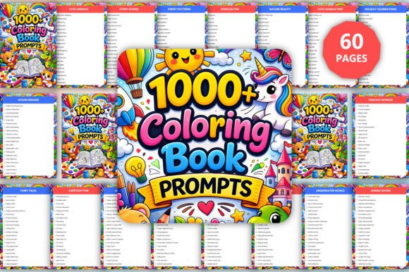 1000+ Coloring Book Prompts