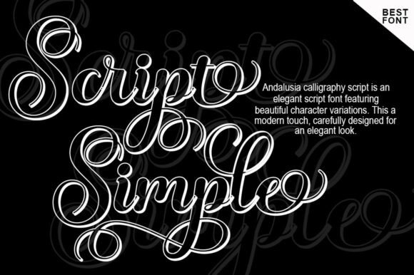 Andalusia Calligraphy Font - Preview 3