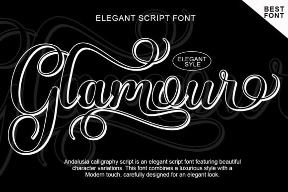 Andalusia Calligraphy Font - Preview 5