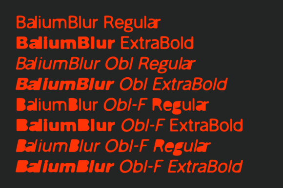 Balium Blur Font - Preview 2