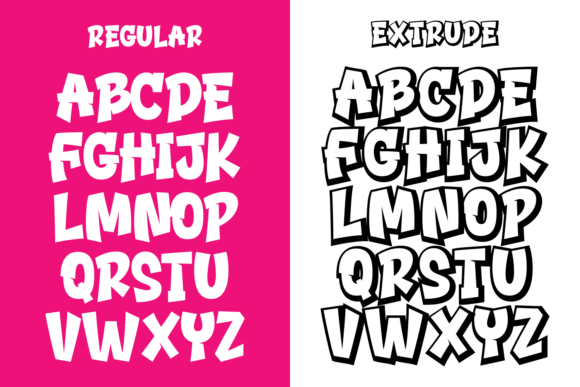 Broken Through Font - Preview 5