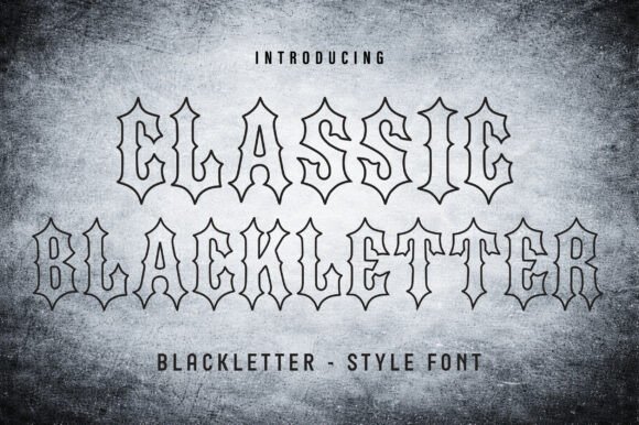 Classic Blackletter Font - Preview 1