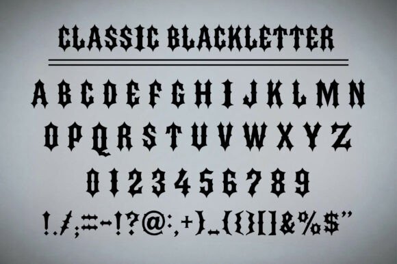 Classic Blackletter Font - Preview 2