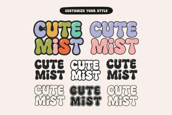 Cute Mist Font - Preview 1