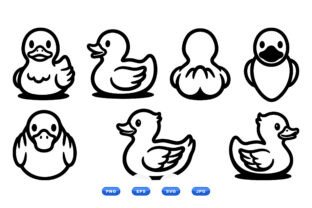 Cute Rubber Duck SVG Set Graphic by DesignVectx · Creative Fabrica