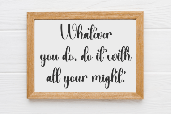Design Handmade Font - Preview 5