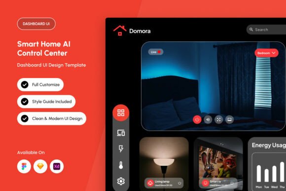 Domora โ AI Smart Home Control Interface