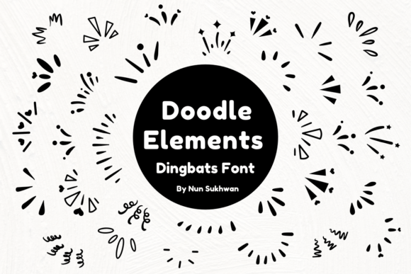 Preview of Doodle Elements dingbat font