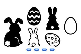 Easter Bunny SVG Clipart Pack Graphic by DesignVectx · Creative Fabrica