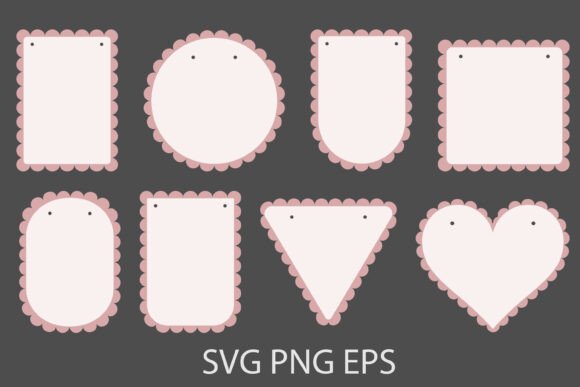 Flag Garland, Scalloped Edge Banner