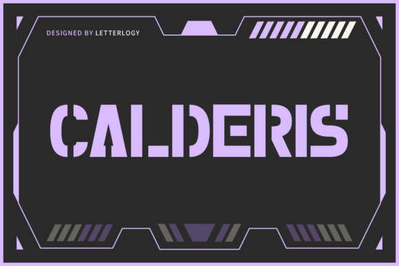 Futuristic Stencil Font - Preview 4