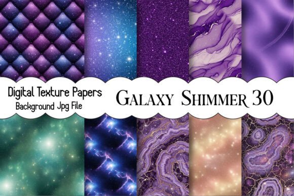 Galaxy Shimmer Digital Paper