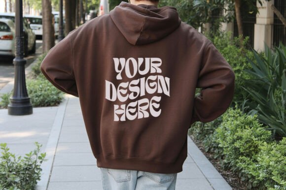 Gildan 18500 Male Hoodie Mockup