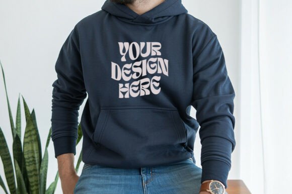 Gildan 18500 Male Hoodie Mockups