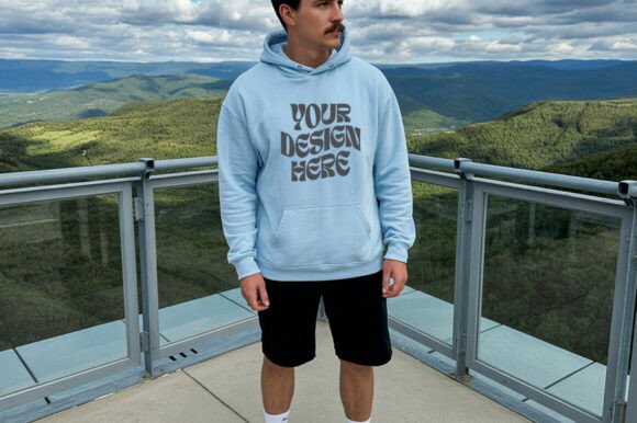Gildan 18500 Male Hoodie Mockups