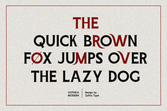 Gothica Modern Font PNG with transparent background - Preview 2