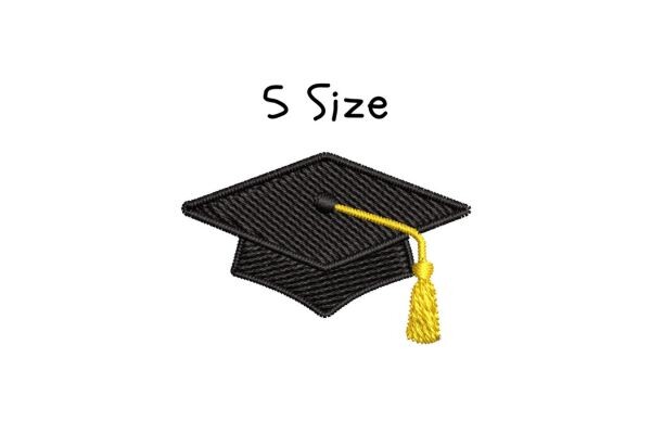 Graduation Cap Embroidery Design