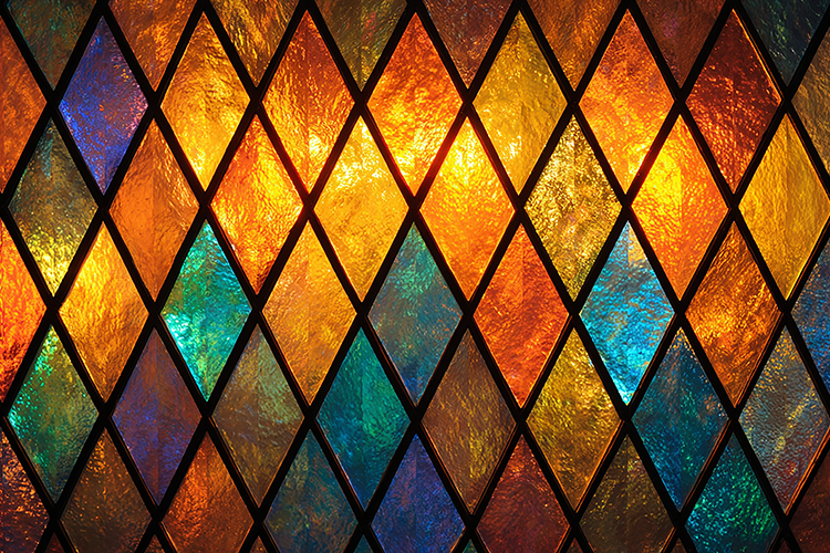 Harlequin Diamond Stained Glass Pattern Graphic by LifePlanStudeo ...