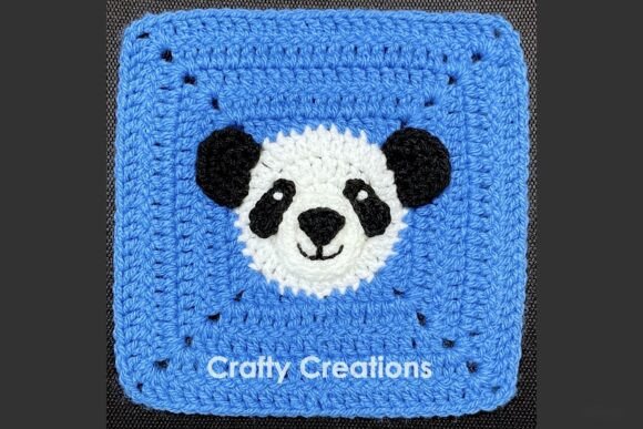 Panda Granny Square Crochet Pattern