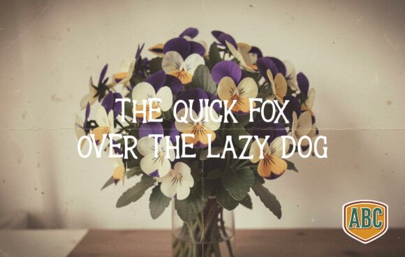 Pansy Font PNG with transparent background - Preview 1