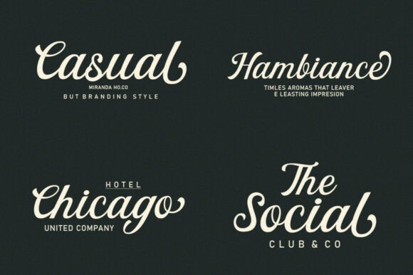 Paredise Calligraphy Font PNG with transparent background - Preview 1