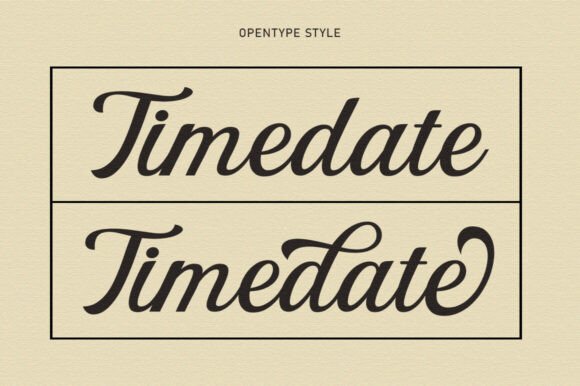 Paredise Calligraphy Font PNG with transparent background - Preview 3