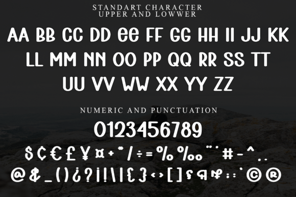 Protrude Font PNG with transparent background - Preview 6
