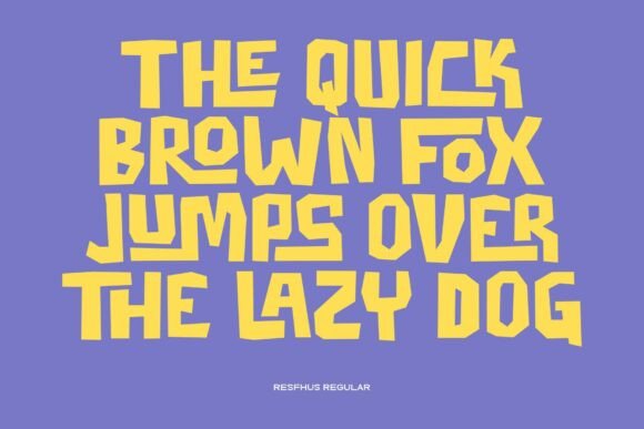 Resfhus Font PNG with transparent background - Preview 3