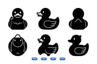 Rubber Duck SVG Clipart Set Graphic by DesignVectx · Creative Fabrica