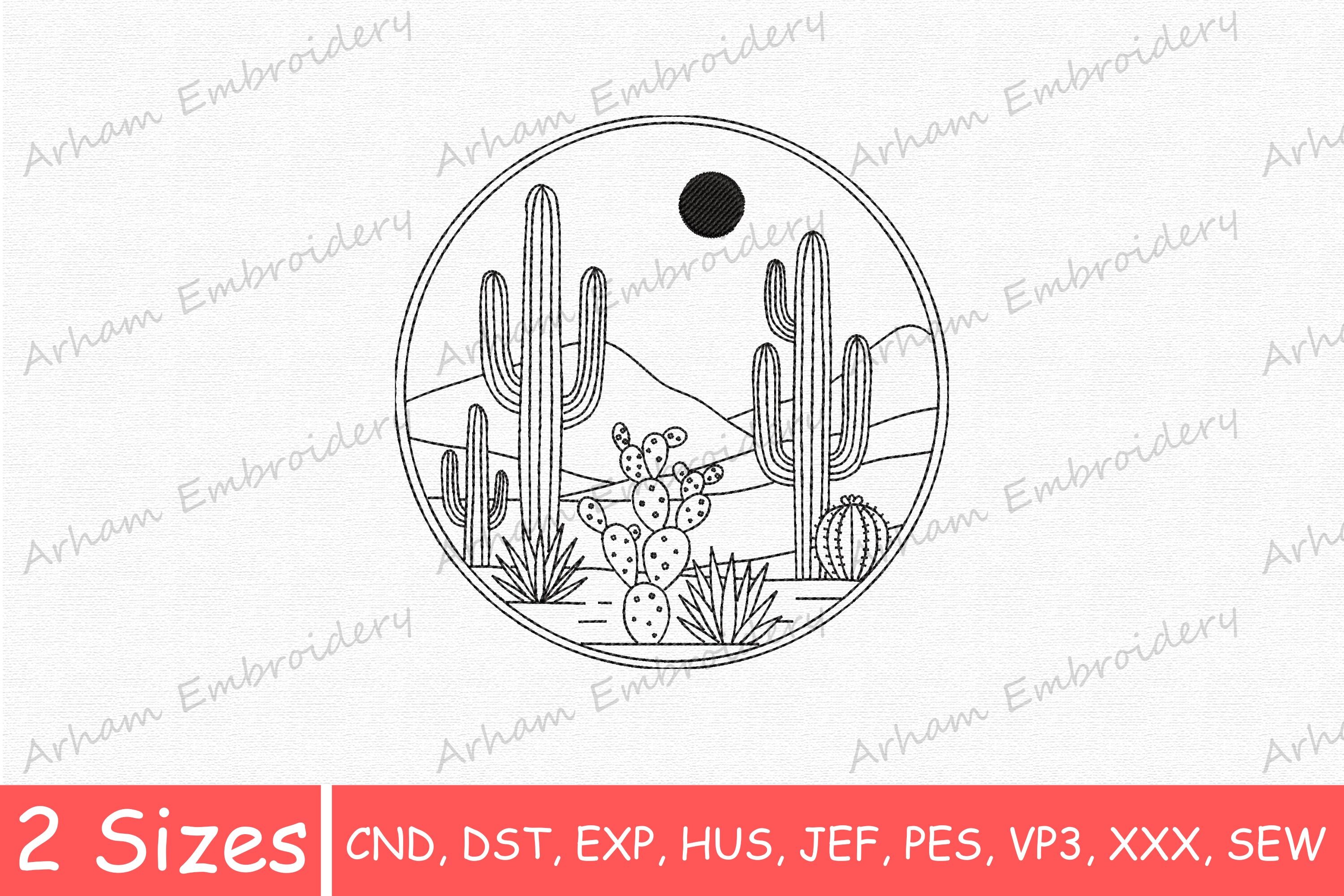 Southwestern Landscape with Moon