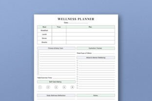 Wellness Planner Template - KDP Interior Graphic by Pugazh Logan ...