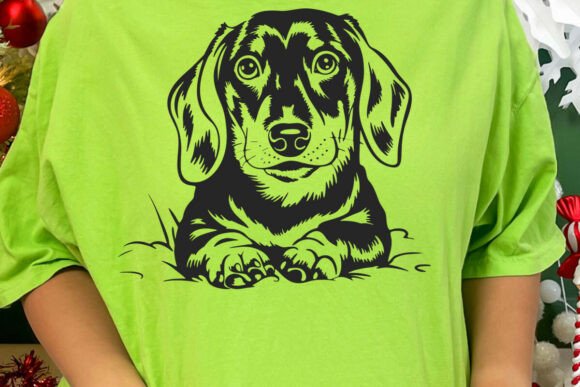Wirehaired Dachshund Svg Dog Vector Graphics