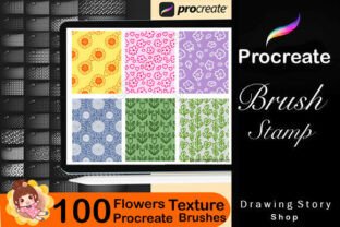 100 Flower Patterns Procreate Brushes Graphic by DrawingStoryShop ...