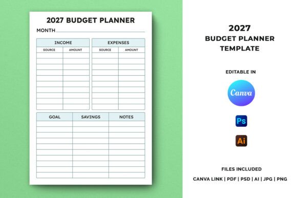 2027 Budget Planner Template