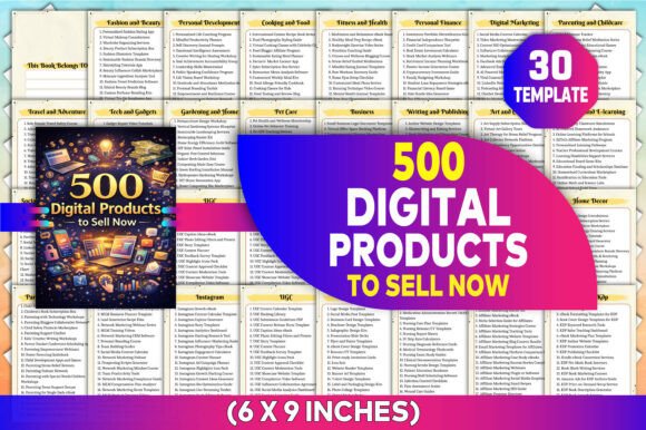 500 Digital Products to Sell Now