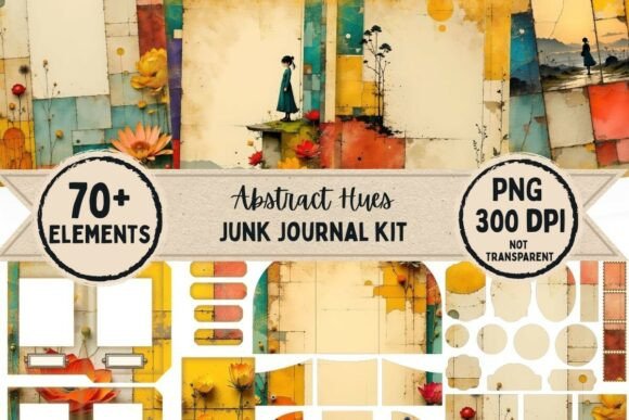 Abstract Hues Junk Journal Kit