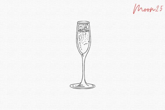 Champagne Glass Celebration Accent