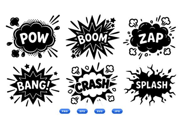 Comic Sound Effect Clipart Pack