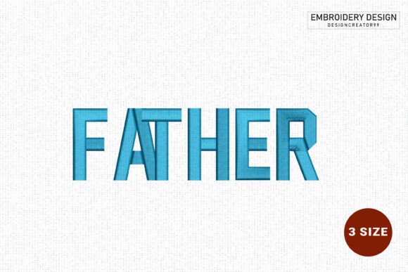 DAD Embroidery Design