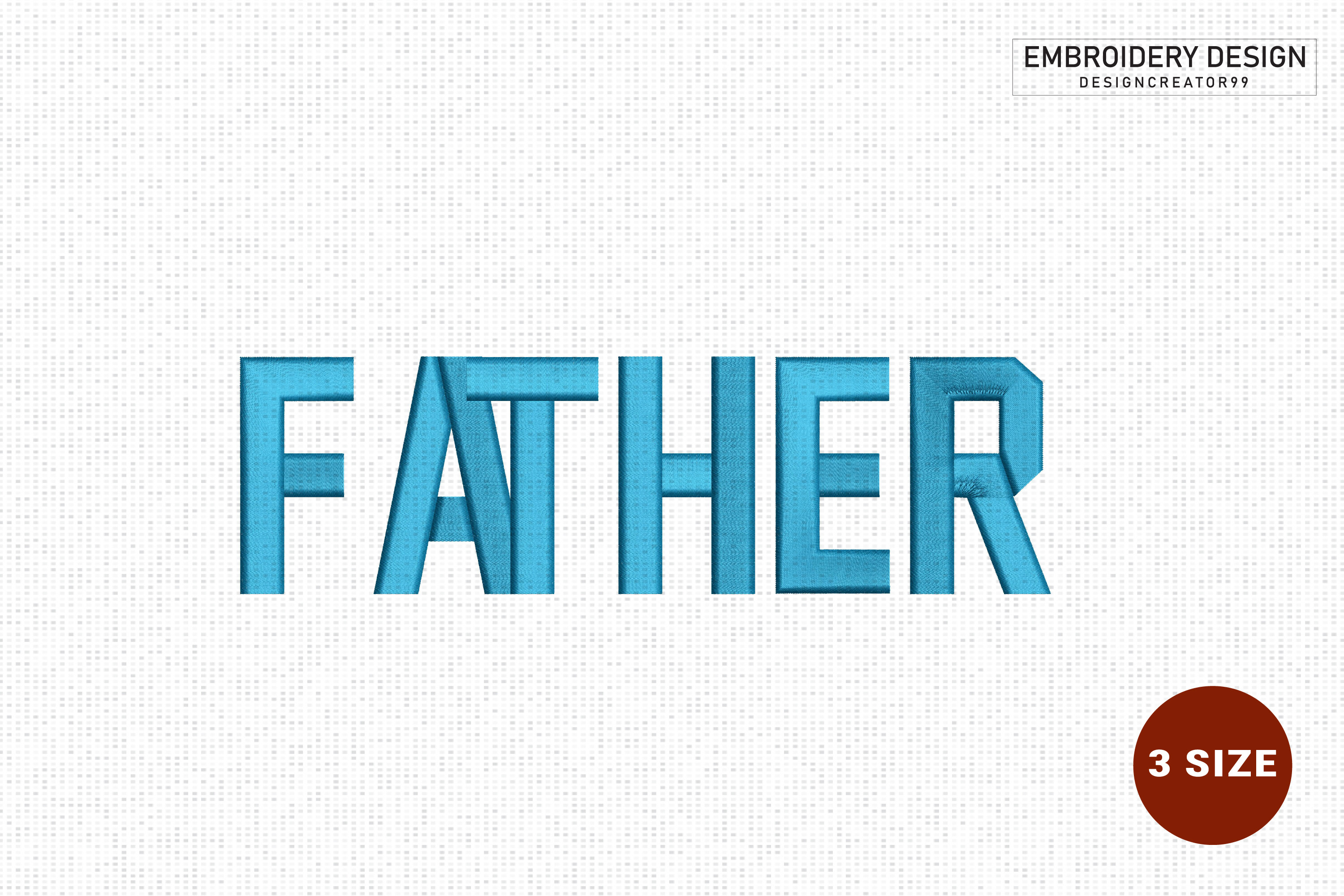 DAD Embroidery Design