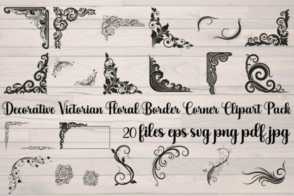 Decorative Victorian Floral Border