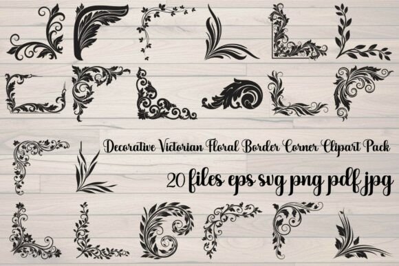 Decorative Victorian Floral Border