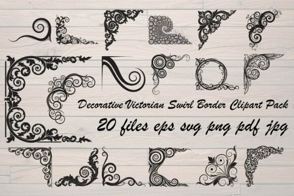 Decorative Victorian Swirl Border